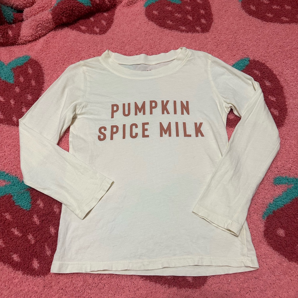 The Ever Co Pumpkin Spice Milk Cream Long Sleeve Htf
